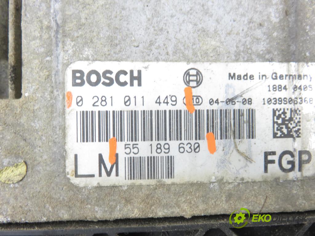 OPEL VECTRA C GTS (Z02) LIFTBACK 2004 110,00 1.9 CDTI - Z 19 DTH 1910,00 řídící jednotka motora 55189630 ; 0281011449