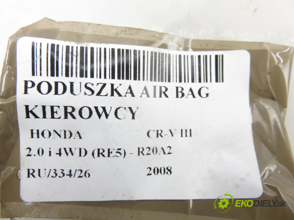 HONDA CR-V III (RE_) SUV 2008 110,00 2.0 i 4WD (RE5) - R20A2 1997,00 AirBag air BAG volantu 331008WWG810M1