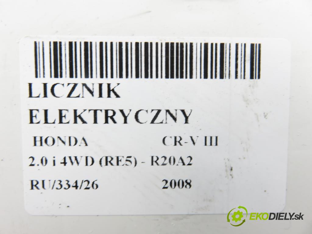 HONDA CR-V III (RE_) SUV 2008 110,00 2.0 i 4WD (RE5) - R20A2 1997,00 Prístrojovka elektrický HR0359470