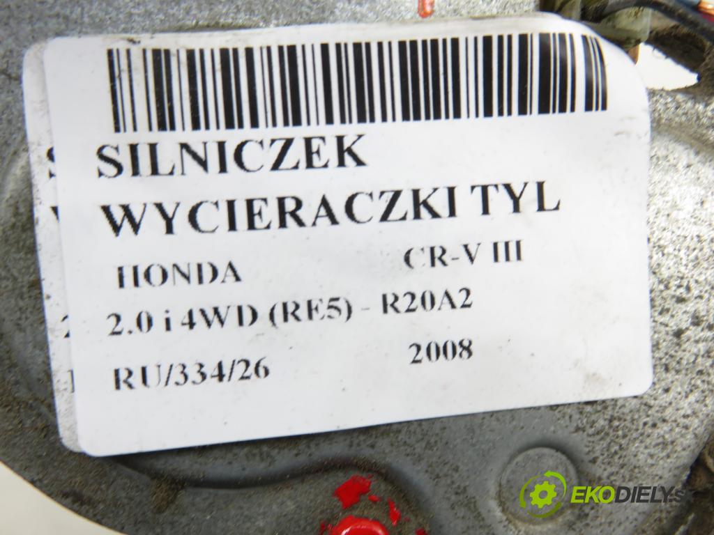 HONDA CR-V III (RE_) SUV 2008 110,00 2.0 i 4WD (RE5) - R20A2 1997,00 Motorček stierače zadné 007SWA