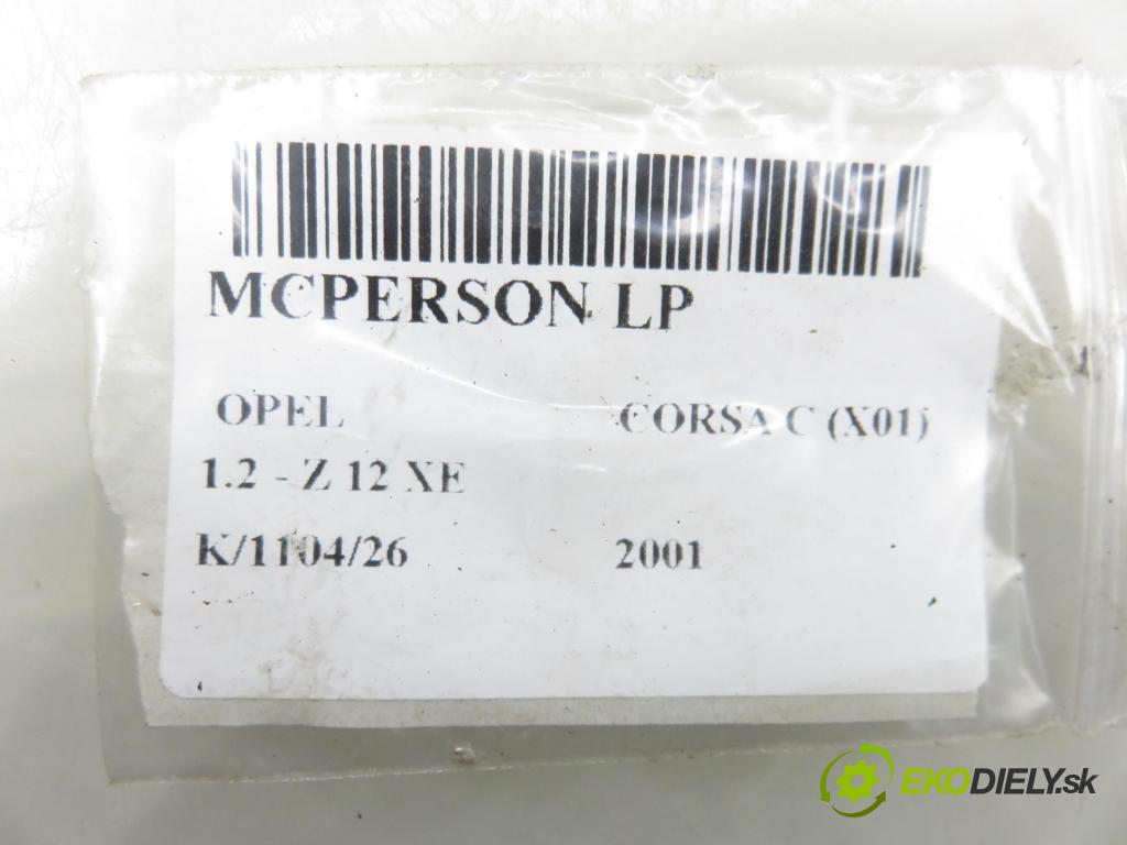 OPEL CORSA C (X01) HB 2001 55,00 1.2 - Z 12 XE 1199,00 MCPERSON LP 