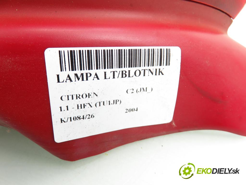 CITROEN C2 (JM_) HB 2004 44,00 1.1 - HFX (TU1JP) 1124,00 světlo levé zadní VP3CKX13405BA