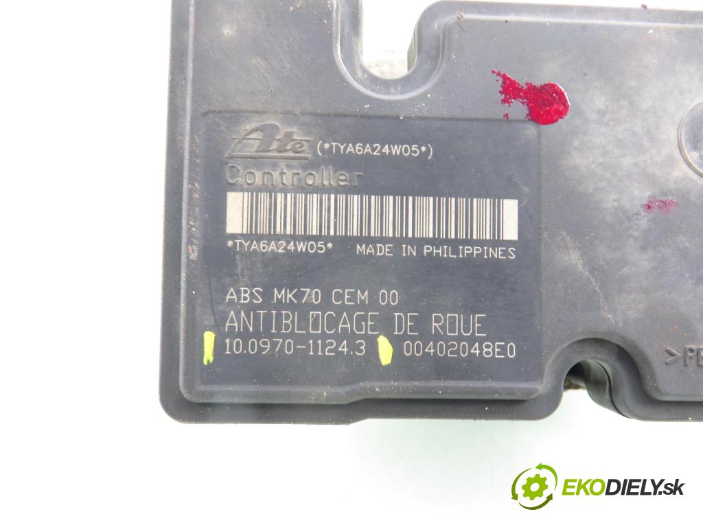 CITROEN C2 (JM_) HB 2004 44,00 1.1 - HFX (TU1JP) 1124,00 Pumpa ABS 10097011243 ; 9658260080 ; 10020700644 (Pumpa ABS)