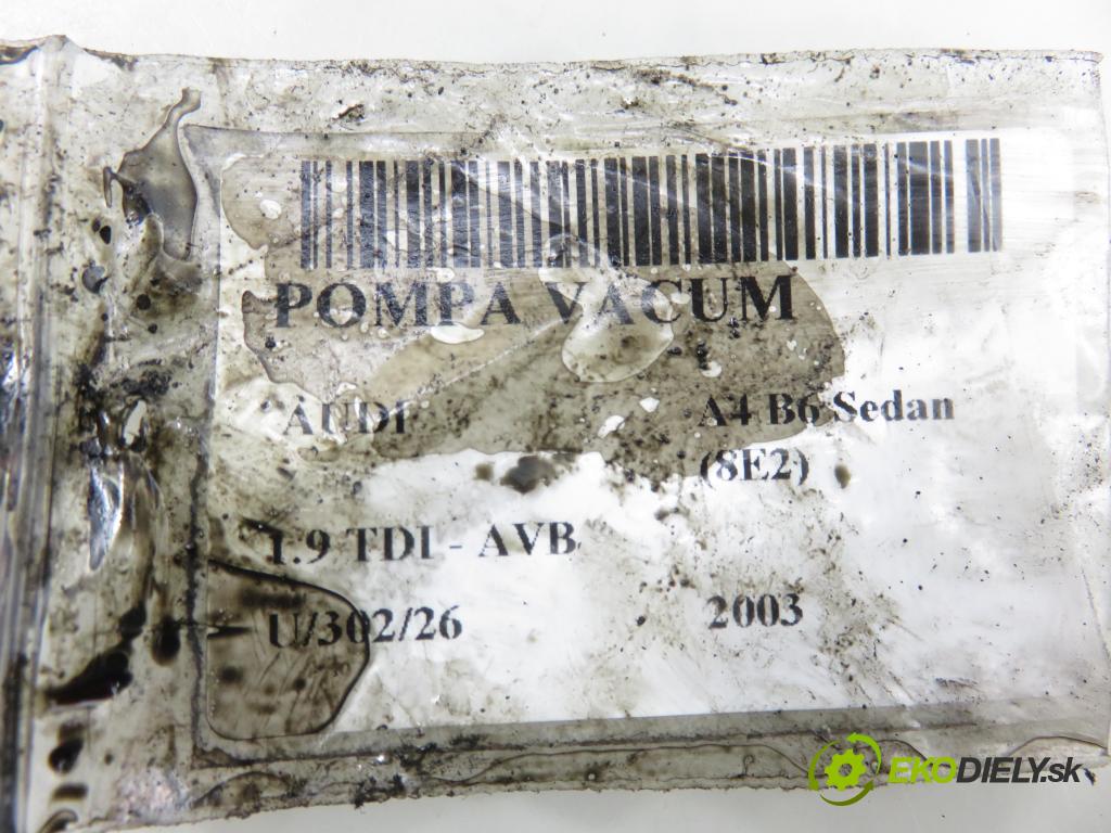 AUDI A4 (8E2, B6) SEDAN 2003 74,00 1.9 TDI PD 101 - AVB 1896,00 pumpa vakuová 038145209N