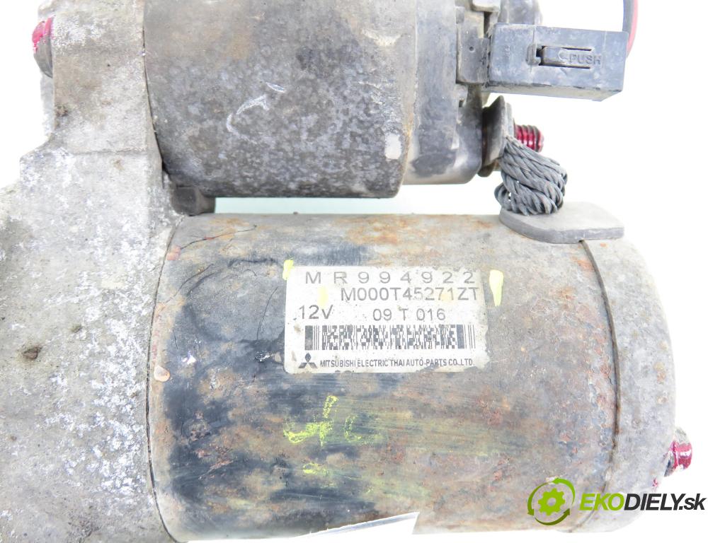MITSUBISHI COLT VI (Z3_A, Z2_A) HB 2009 70,00 1.3 MIVEC 95 - 4A90 1332,00 startér MR994922 ; M000T45271ZT (Startér)