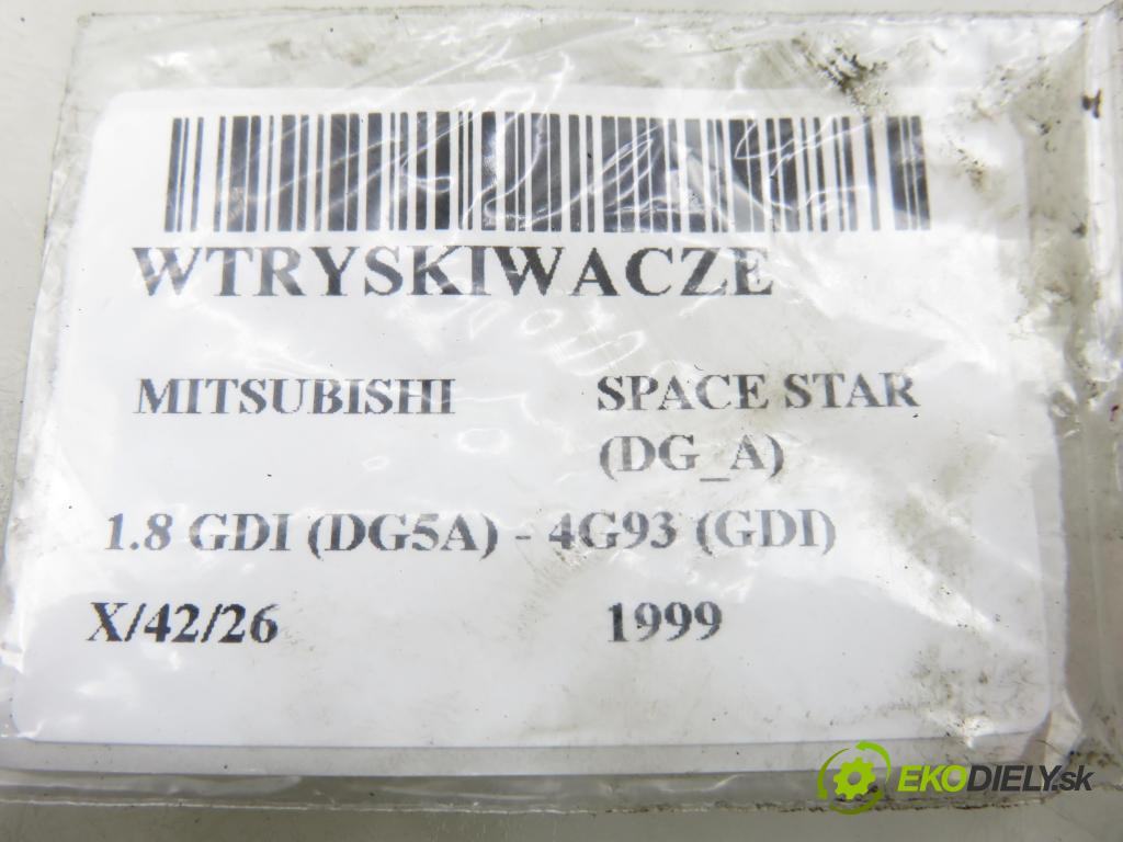 MITSUBISHI SPACE STAR nadwozie wielkoprzestrzenne (MPV) (DG_A) MINIVAN 1999 87,00 1.8 GDI (DG5A) - 4G93 (GDI) 1834,00 vstřikovač E7T05071 ; DIM1000G (Vstřikovač paliva)