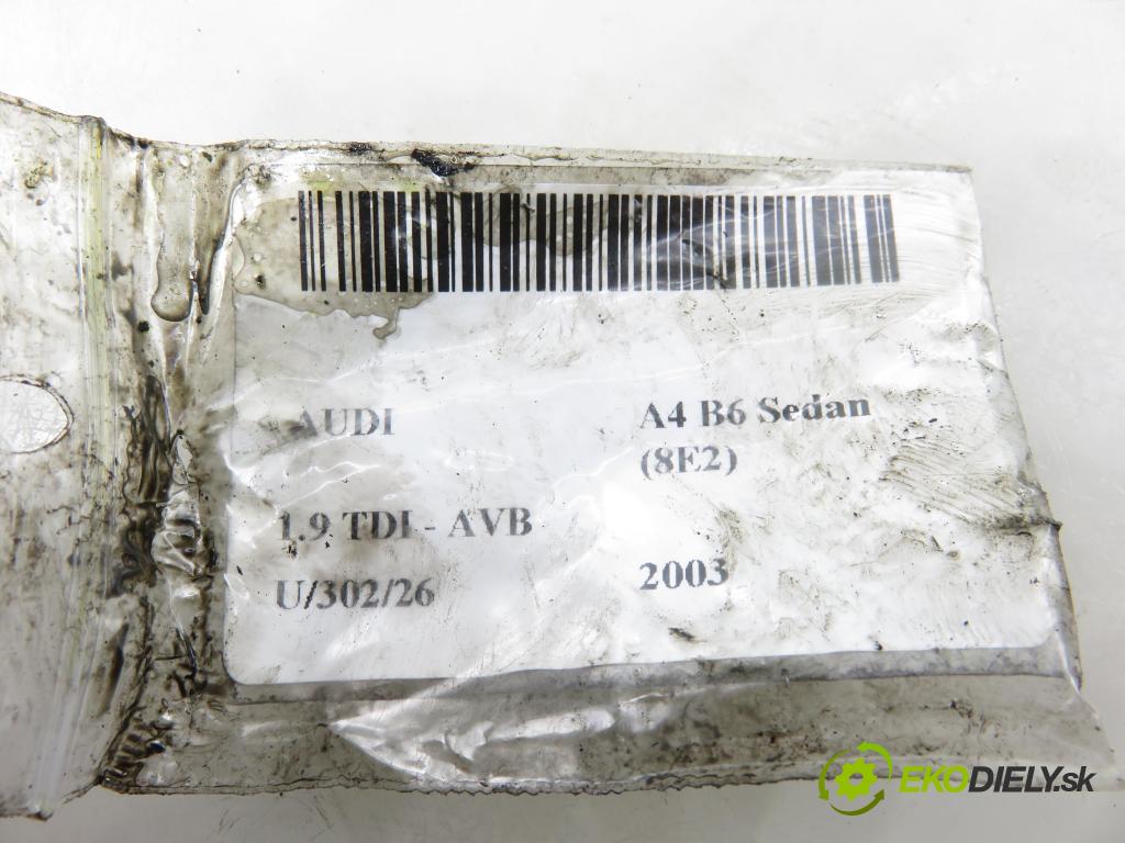 AUDI A4 (8E2, B6) SEDAN 2003 74,00 1.9 TDI - AVB 1896,00 Vstrekovač 038130073BA ; 0414720216 (Vstrekovač paliva)