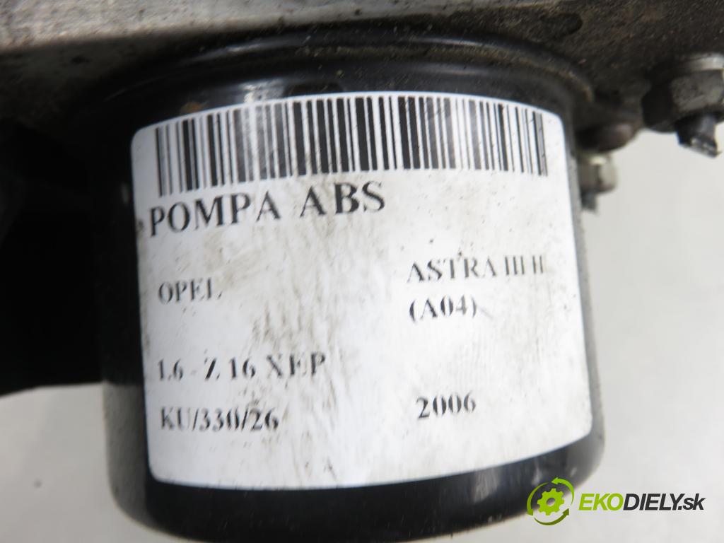 OPEL ASTRA H (A04) HB 2006 77,00 1.6 - Z 16 XEP 1598,00 pumpa ABS  13213610AL ; 10020602064 (Pumpa ABS)