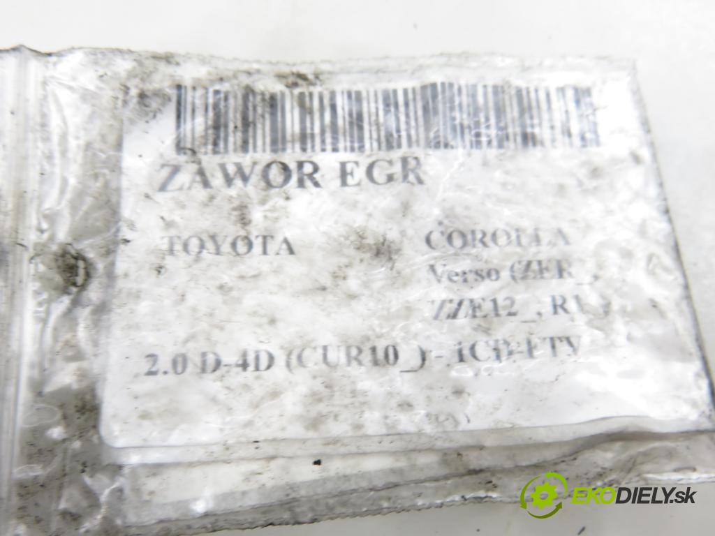 TOYOTA COROLLA Verso (ZER_, ZZE12_, R1_) MINIVAN 2005 85,00 2.0 D-4D (CUR10_) - 1CD-FTV 1995,00 VENTIL EGR 2562027090 ; 1350008110