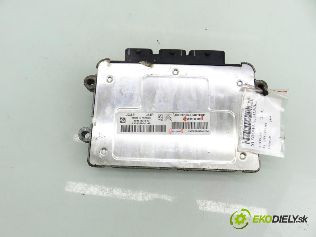 CITROEN C2 (JM_) HB 2004 44,00 1.1 - HFX (TU1JP) 1124,00 Riadiaca jednotka Motor 9661700480 ; 9651696680