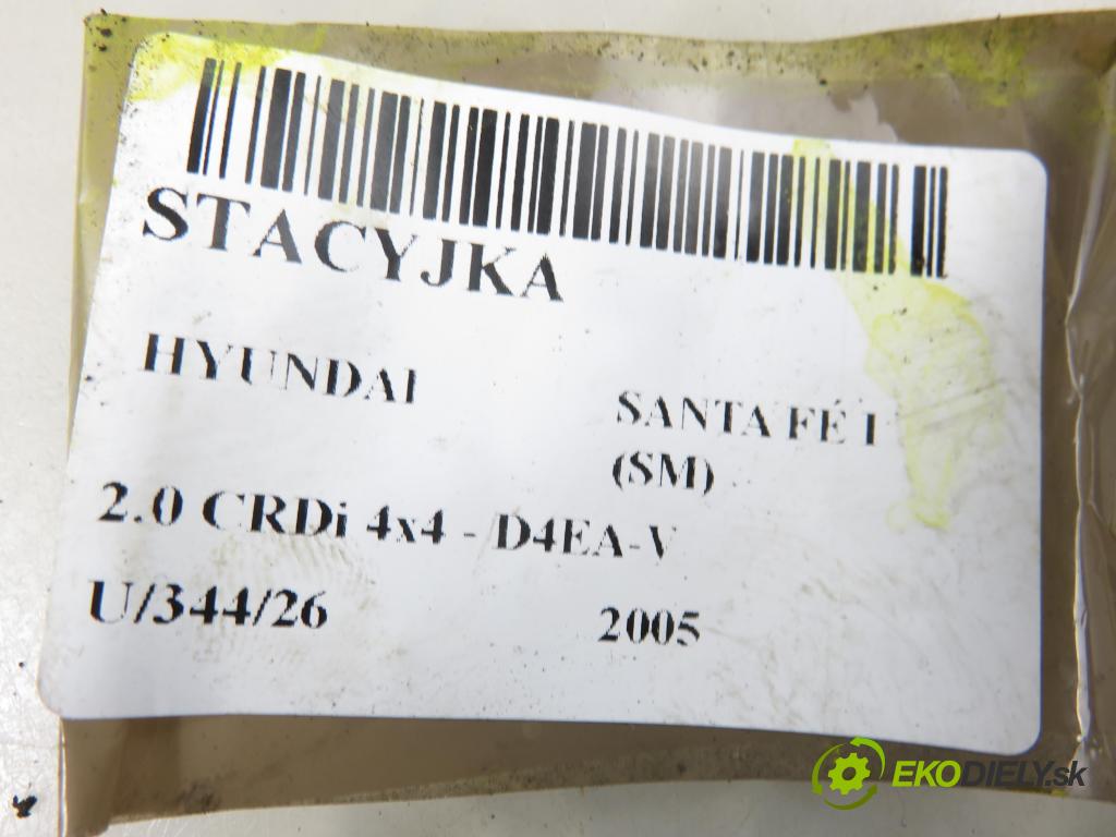 HYUNDAI SANTA FÉ I (SM) SUV 2005 92,00 2.0 CRDi 4x4 - D4EA-V 1991,00 spínačka  (Spínací skříňka)