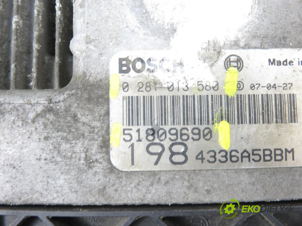 FIAT BRAVO II (198_) HB 2007 110,00 1.9 D Multijet - 937 A5.000 1910,00 Riadiaca jednotka Motor 0281013580 ; 51809690