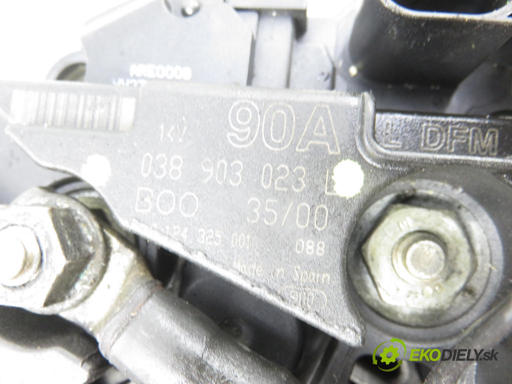 VW GOLF IV (1J1) HB 2001 81,00 1.9 TDI 110 - ASV 1896,00 Alternátor 038903023L ; 0124325001 (Alternátor)