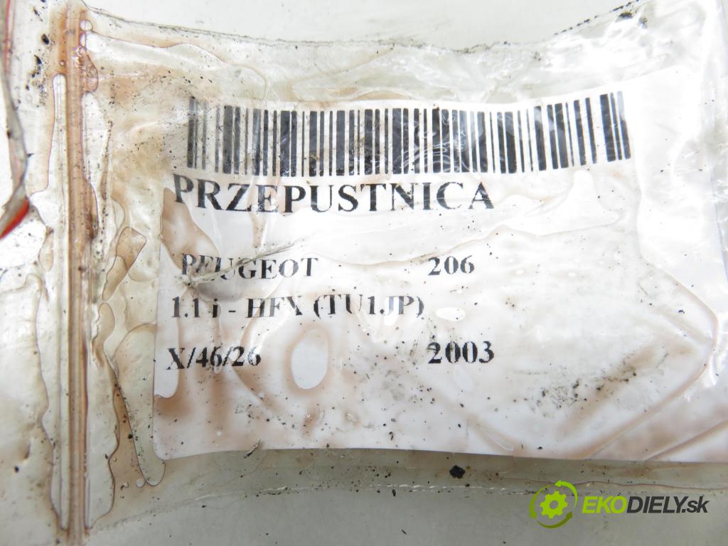 PEUGEOT 206 liftback (2A/C) HB 2003 440,00 1.1 i - HFX (TU1JP) 1124,00 Škrtiaca klapka 9642473280 (Škrtiaca klapka)