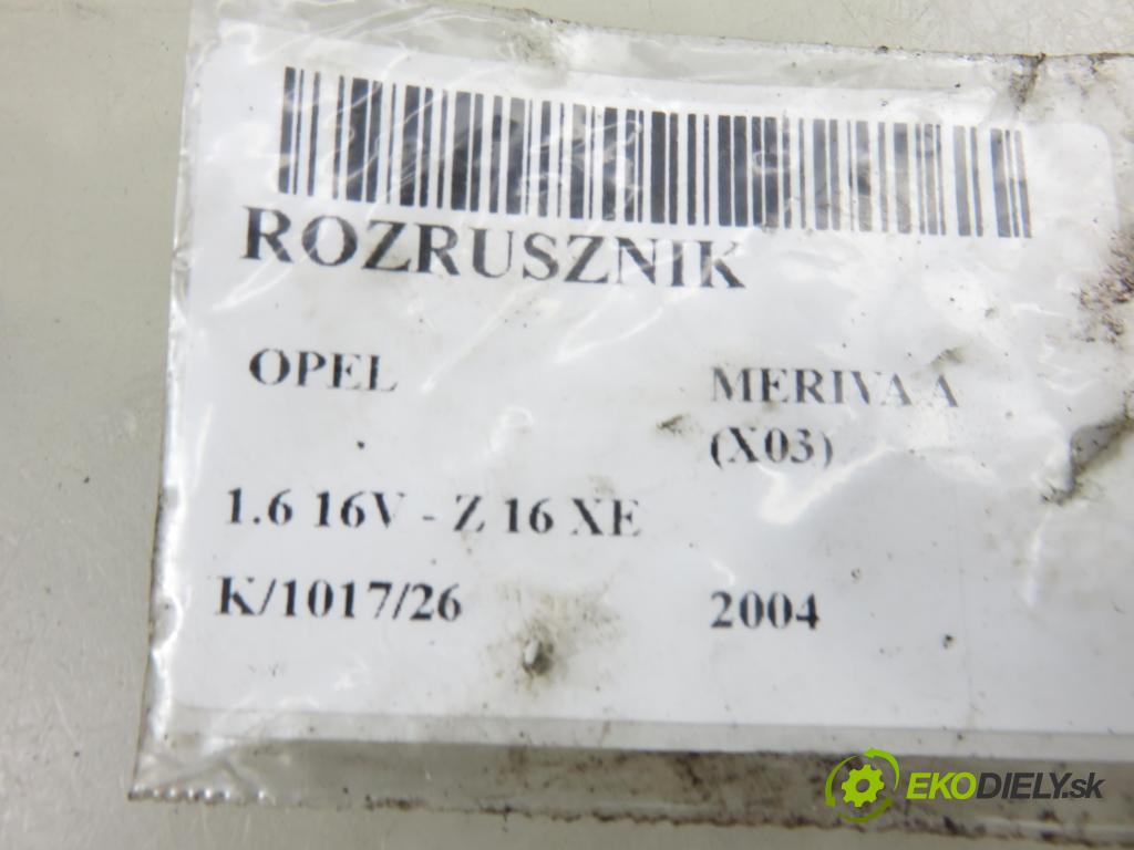 OPEL MERIVA A nadwozie wielkoprzestrzenne (MPV) (X03) HB 2004 74,00 1.6 16V - Z 16 XE 1598,00 startér 09115191 ; D6RA163 (Startér)