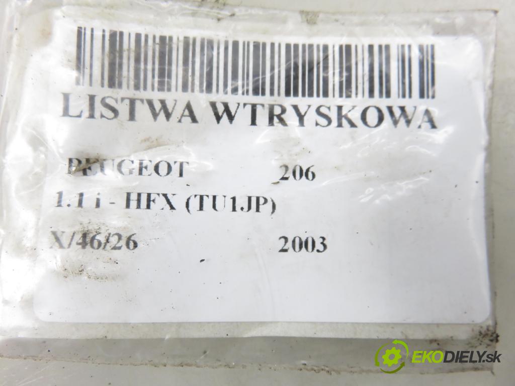 PEUGEOT 206 liftback (2A/C) HB 2003 440,00 1.1 i - HFX (TU1JP) 1124,00 lišta vstřikovací 9628982980D (Vstřikovací lišta)