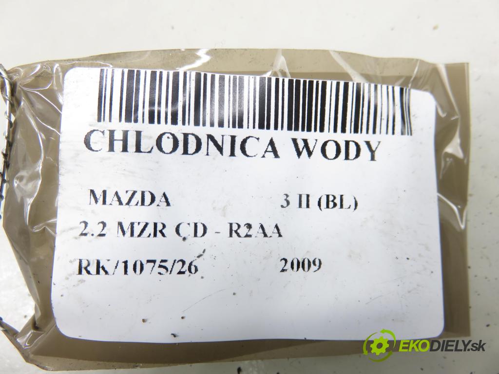 MAZDA 3 (BL) HB 2009 136,00 2.2 MZR CD - R2AA 2184,00 chladič vody