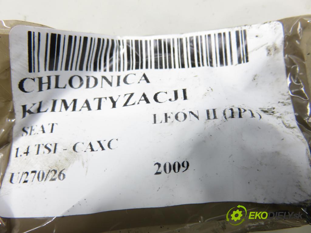 SEAT LEON (1P1) HB 2009 92,00 1.4 TSI - CAXC 1390,00 chladič klimatizace 1K0820411Q ; 1K0298403A (Chladič klimatizace)
