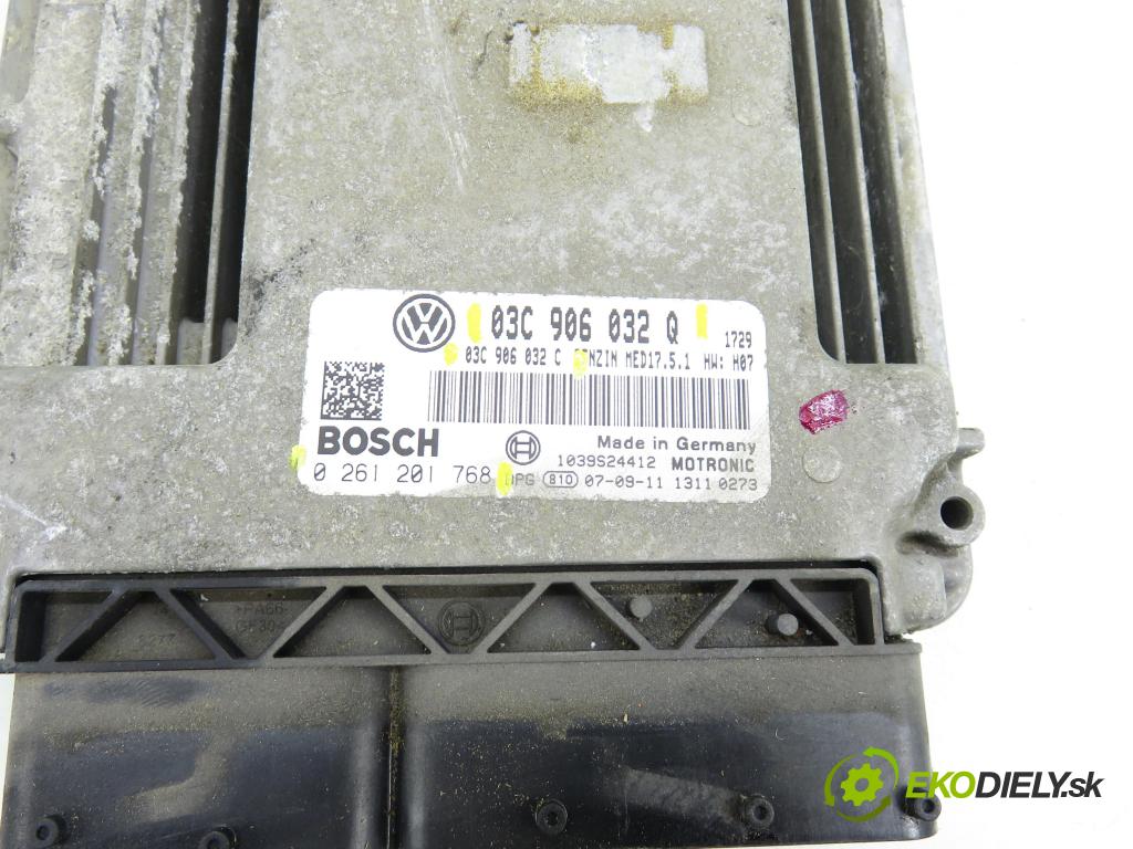 VW GOLF V (1K1) HB 2008 103,00 1.4 TSI - BMY 1390,00 Riadiaca jednotka Motor 03C906032Q ; 03C906032C ; 0261201768