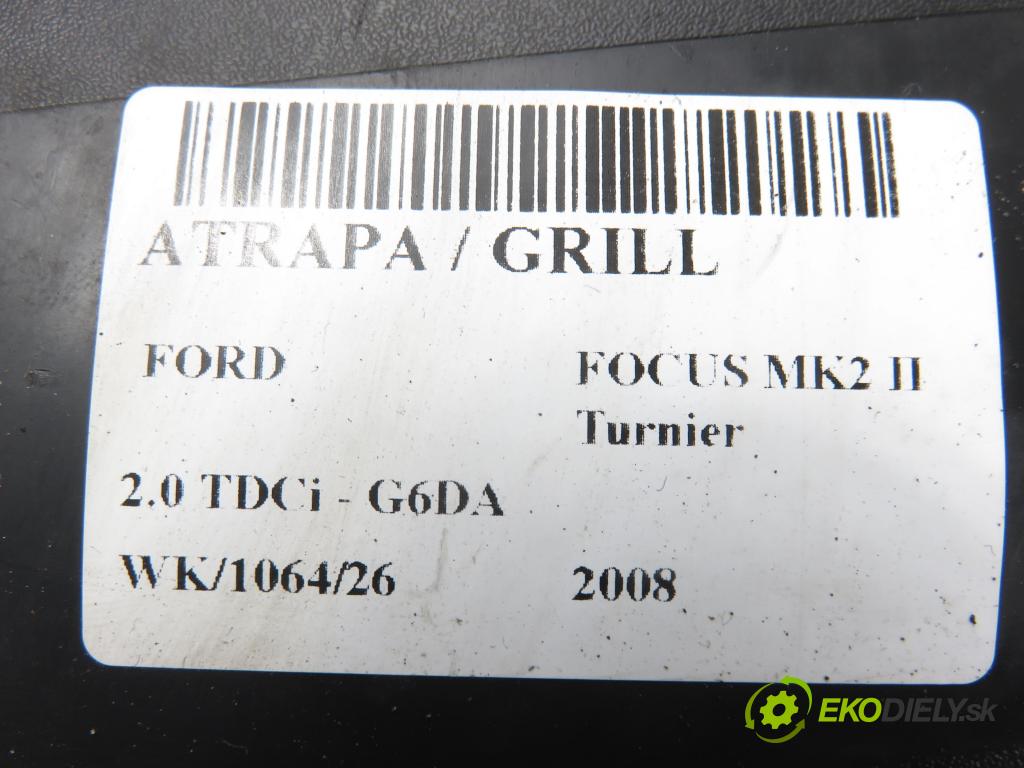 FORD FOCUS II Turnier (DA_, FFS, DS) KOMBI 2008 100,00 2.0 TDCi - G6DA 1997,00 Mriežka / maska 8M518200BD