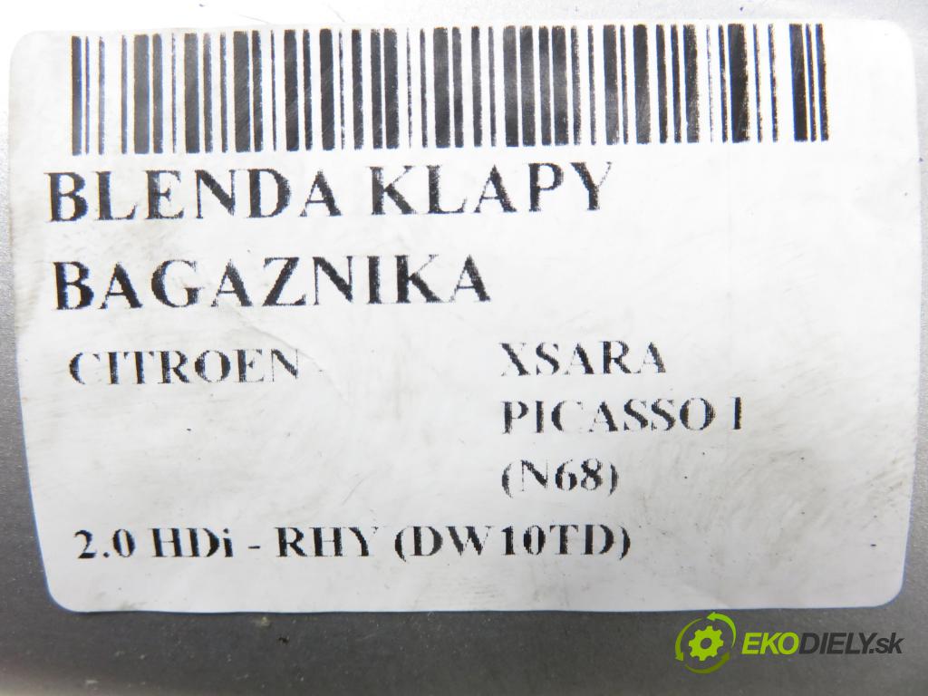 CITROEN XSARA PICASSO (N68) MINIVAN 2001 66,00 2.0 HDi - RHY (DW10TD) 1997,00 Zadné čelo dverí kufor 9635595877