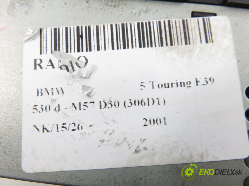BMW 5 Touring (E39) KOMBI 2001 142,00 530 d - M57 D30 (306D1) 2926,00 RADIO 6913387