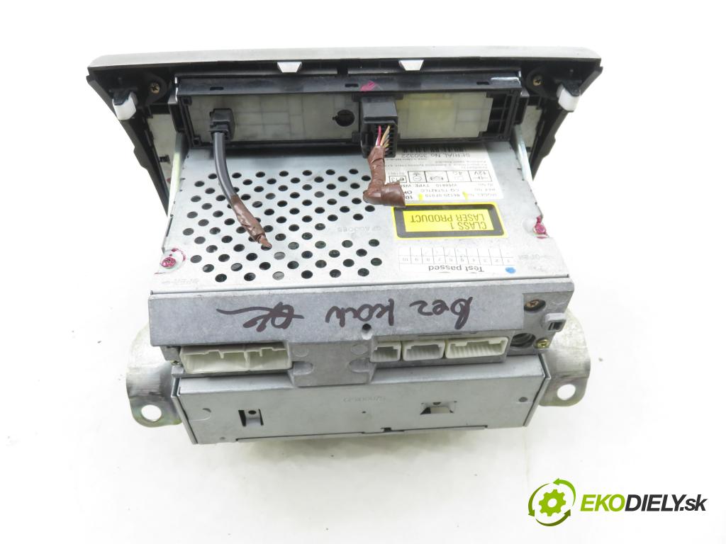 TOYOTA COROLLA Verso (ZER_, ZZE12_, R1_) MINIVAN 2005 85,00 2.0 D-4D (CUR10_) - 1CD-FTV 1995,00 RADIO CD 861200F010