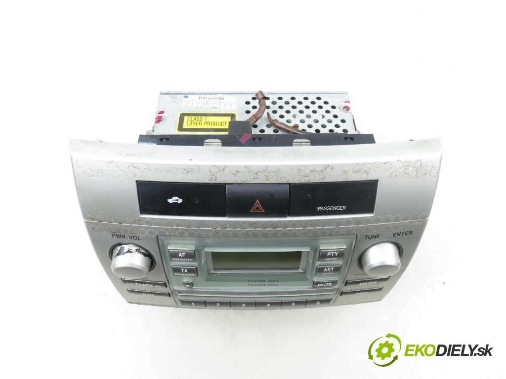 TOYOTA COROLLA Verso (ZER_, ZZE12_, R1_) MINIVAN 2005 85,00 2.0 D-4D (CUR10_) - 1CD-FTV 1995,00 RADIO CD 861200F010