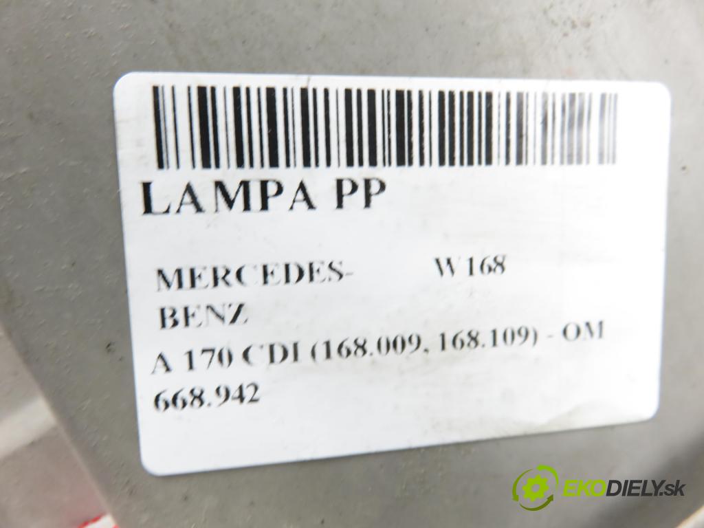 MERCEDES-BENZ KLASA A (W168) HB 2001 70,00 A 170 CDI 95 - OM 668.942 1689,00 světlo PP A1688201861 ; 0301192202