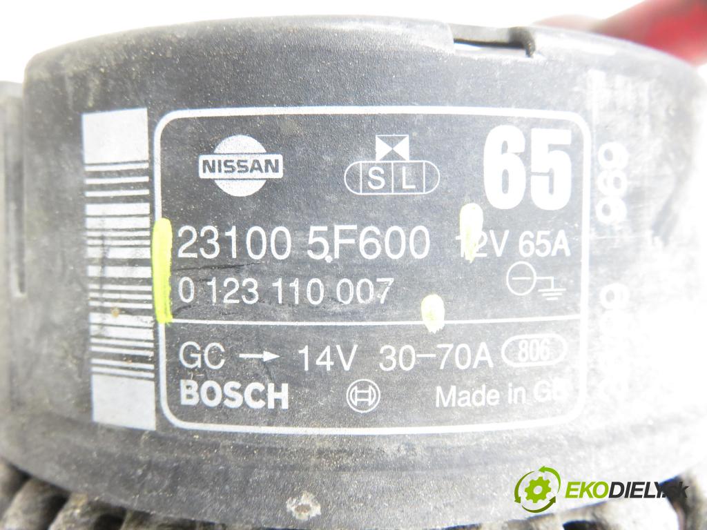 NISSAN MICRA II (K11) HB 2000 40,00 1.0 i 16V - CG10DE 998,00 Alternátor 231005F600 ; 0123110007 (Alternátor)