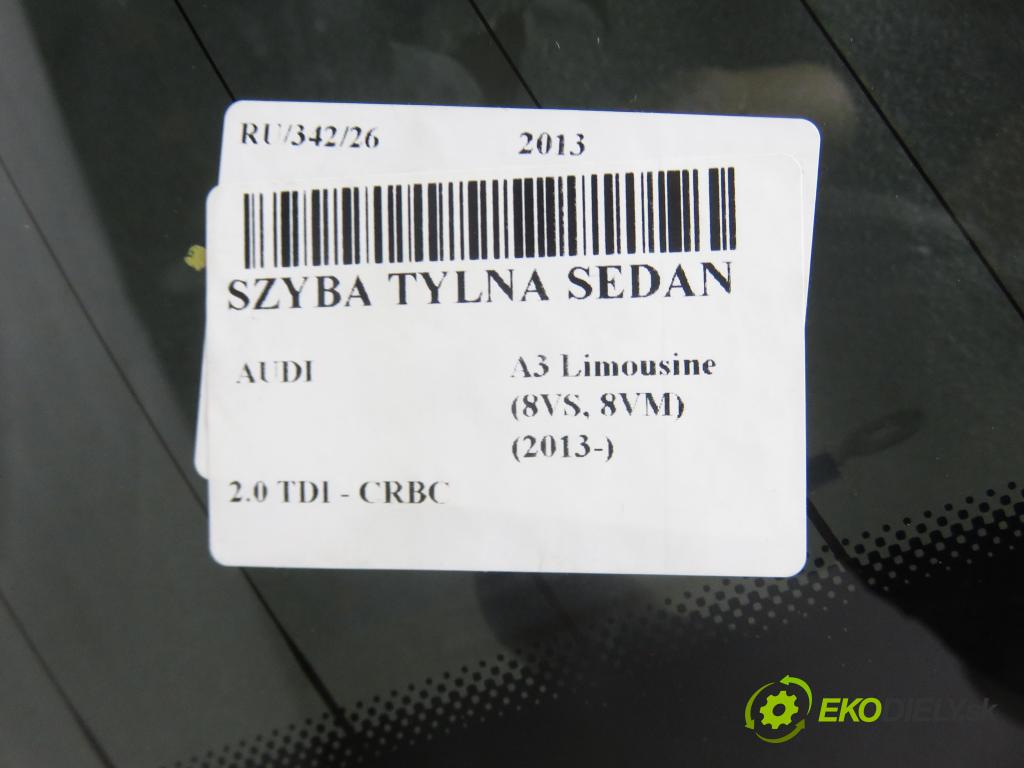 AUDI A3 Limousine (8VS, 8VM) SEDAN 2013 110,00 2.0 TDI - CRBC 1968,00 okno zadní část SEDAN 8V5845501F