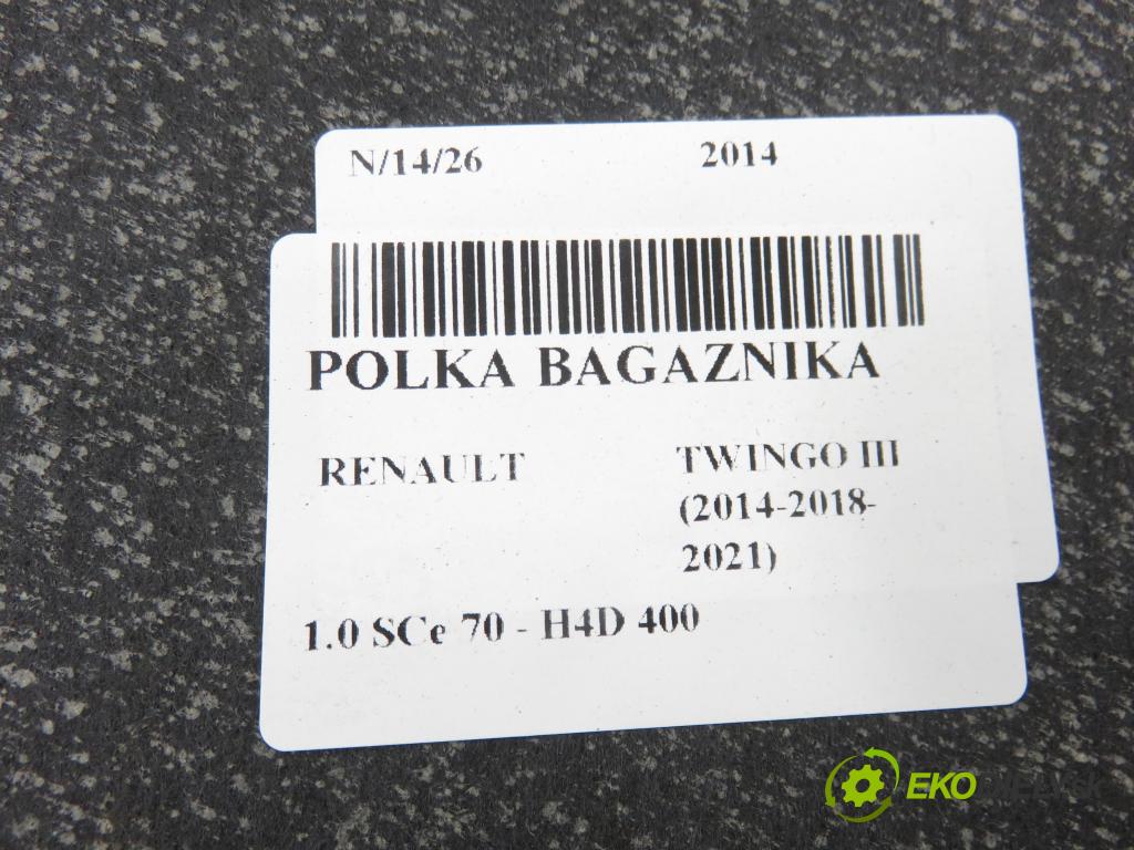 RENAULT TWINGO III (BCM_) HB 2014 52,00 1.0 SCe 70 - H4D 400 999,00 POLKA: kufor
