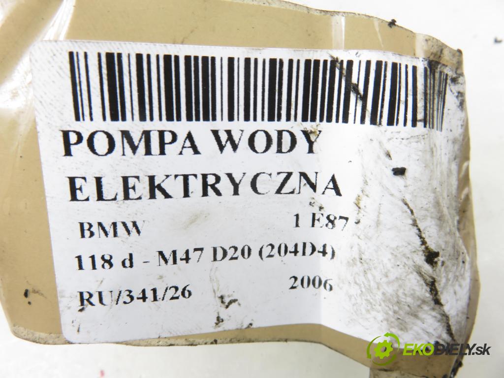 BMW 1 (E87) HB 2006 90,00 118 d - M47 D20 (204D4) 1995,00 Pumpa vody elektrická 8369806 ; 0392020068
