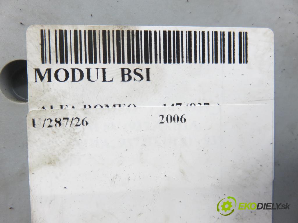 ALFA ROMEO 147 (937_) HB 2006 88,00 1.9 JTDM 8V (937.AXD1A, 937.AXU1A, 937.BXU1A) - 93 1910,00 MODUL BSI 60698110 ; 501864220002