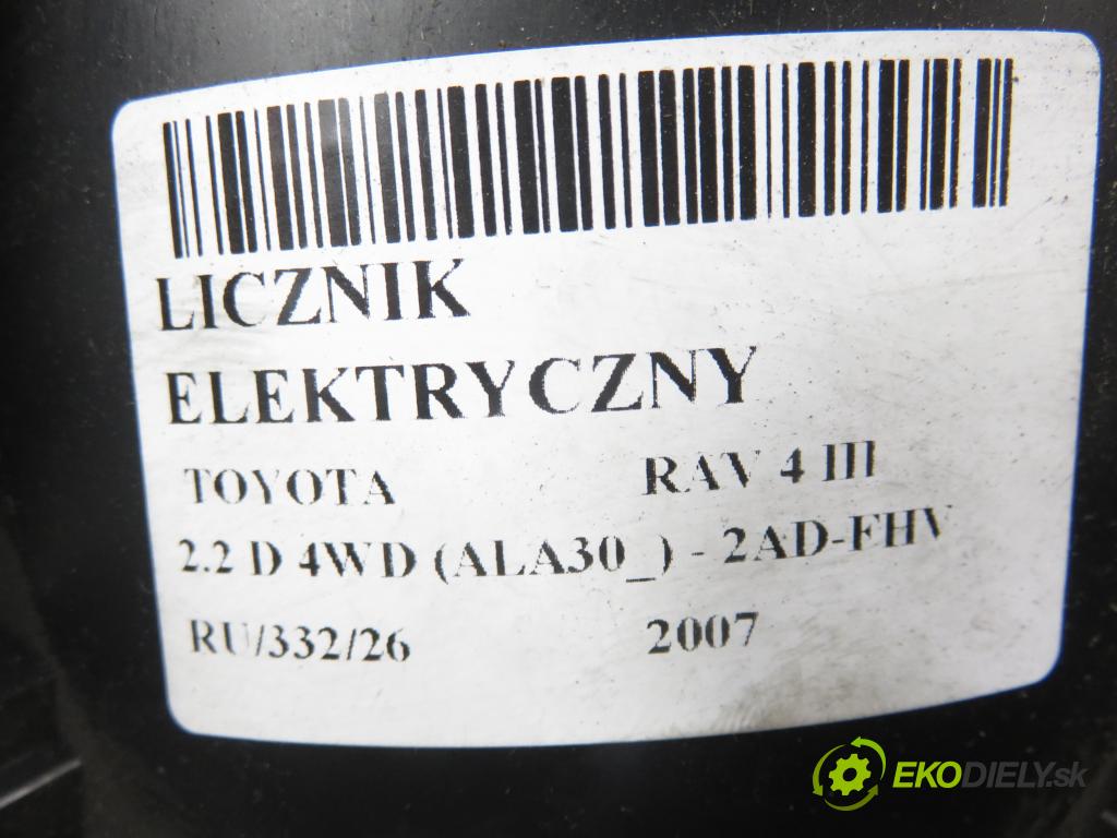 TOYOTA RAV 4 III (_A3_) SUV 2007 130,00 2.2 D 4WD (ALA30_) - 2AD-FHV 2231,00 Prístrojovka elektrický 8380042D03 ; 2574403330