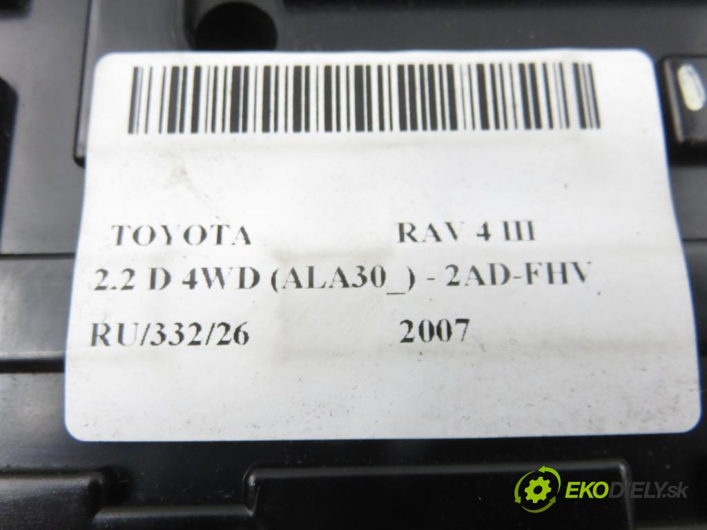 TOYOTA RAV 4 III (_A3_) SUV 2007 130,00 2.2 D 4WD (ALA30_) - 2AD-FHV 2231,00 Panel topení KLIMATRONIK 5590042240