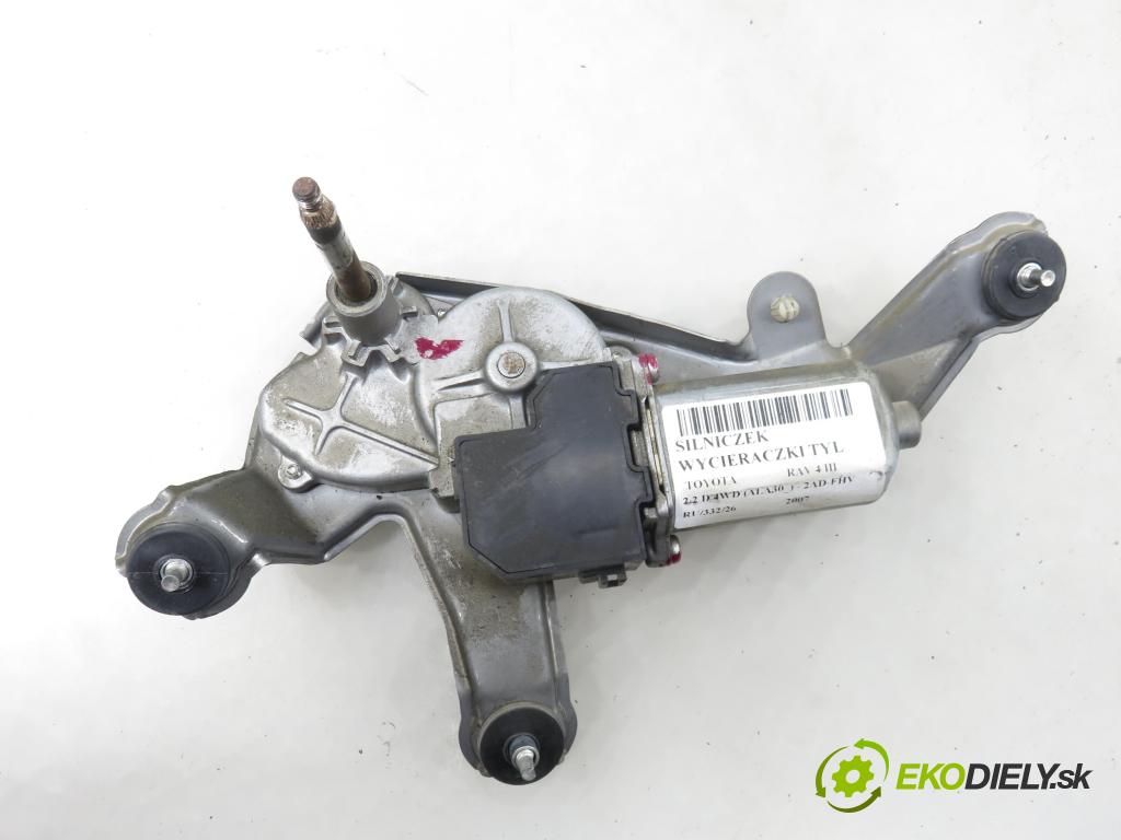 TOYOTA RAV 4 III (_A3_) SUV 2007 130,00 2.2 D 4WD (ALA30_) - 2AD-FHV 2231,00 Motorček stierače zadné 8513042060 ; 2596000761