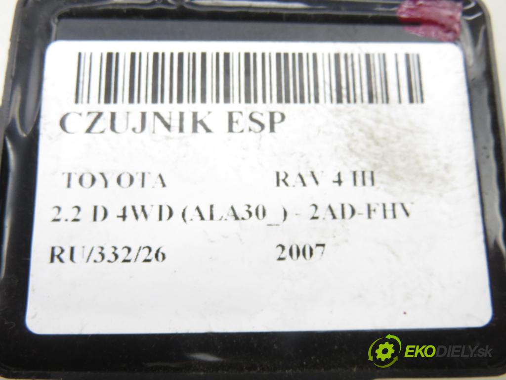 TOYOTA RAV 4 III (_A3_) SUV 2007 130,00 2.2 D 4WD (ALA30_) - 2AD-FHV 2231,00 snímač ESP 8918342010 ; 17450042010