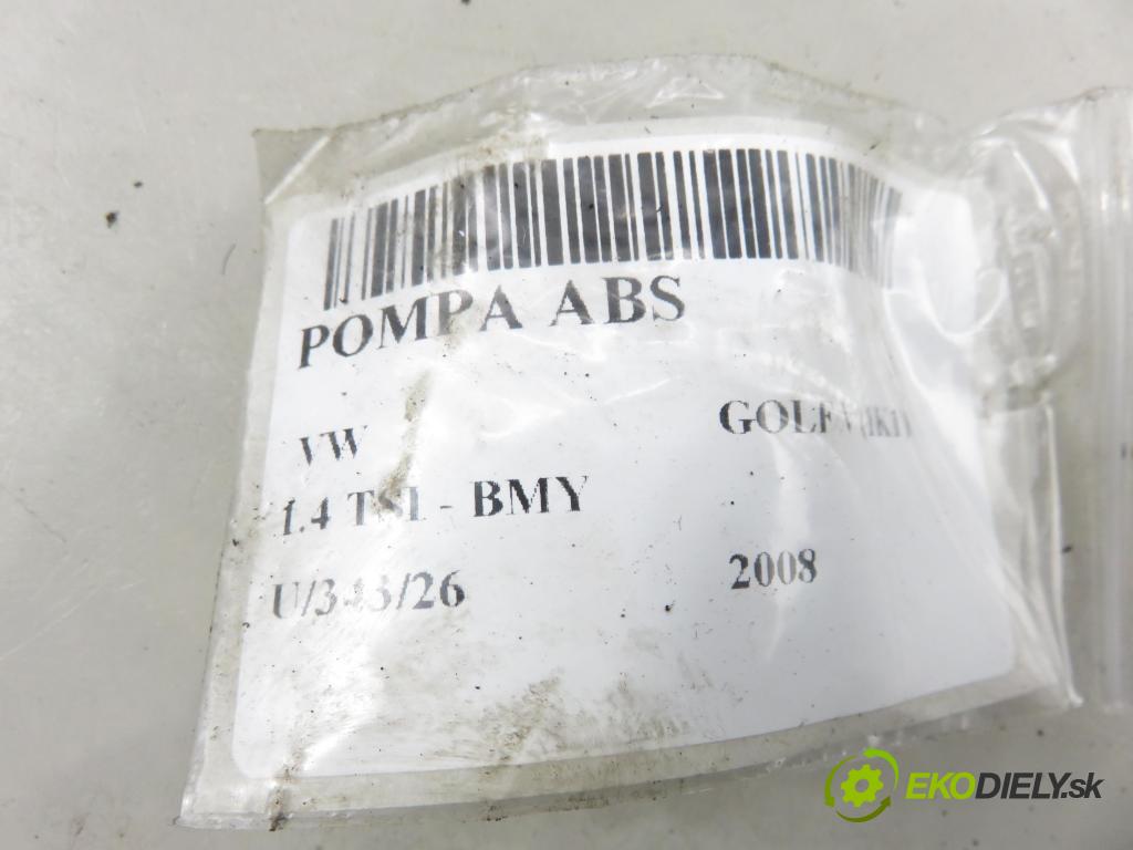 VW GOLF V (1K1) HB 2008 103,00 1.4 TSI 140 - BMY 1390,00 pumpa ABS 1K0907379AC ; 10096003593 ; 1K0614517AE (Pumpa ABS)