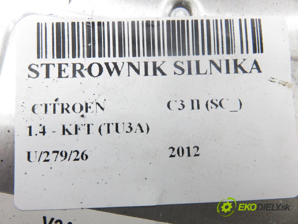CITROEN C3 II (SC_) HB 2012 54,00 1.4 - KFT (TU3A) 1360,00 Riadiaca jednotka Motor V29010314A ; 9676782980 ; 9666591380