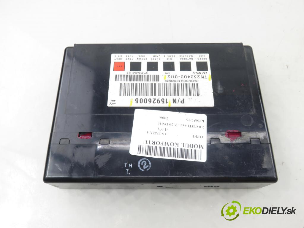 OPEL ANTARA A (L07) SUV 2006 110,00 2.0 CDTI 4x4 - Z 20 DMH 1991,00 MODUL komfortu 15926005 ; 2324000112 ; TN2324000112