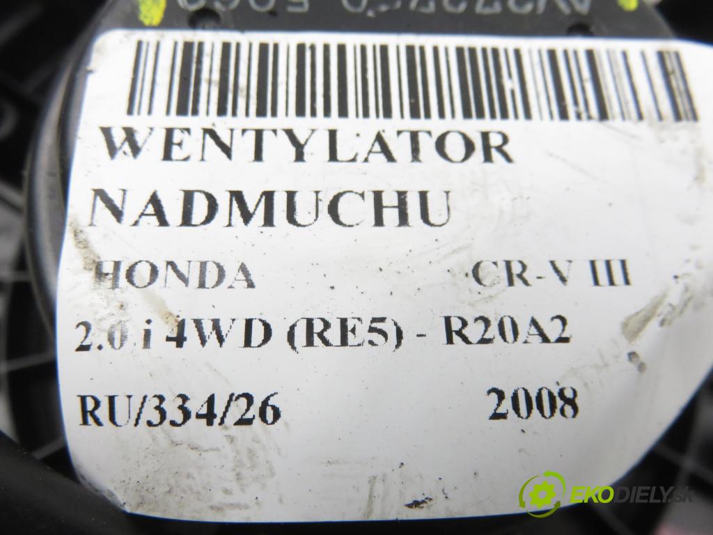 HONDA CR-V III (RE_) SUV 2008 110,00 2.0 i 4WD (RE5) - R20A2 1997,00 Ventilátor vetráku AV2727005060