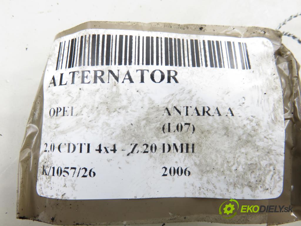 OPEL ANTARA A (L07) SUV 2006 110,00 2.0 CDTI 4x4 - Z 20 DMH 1991,00 Alternátor A1031S (Alternátor)