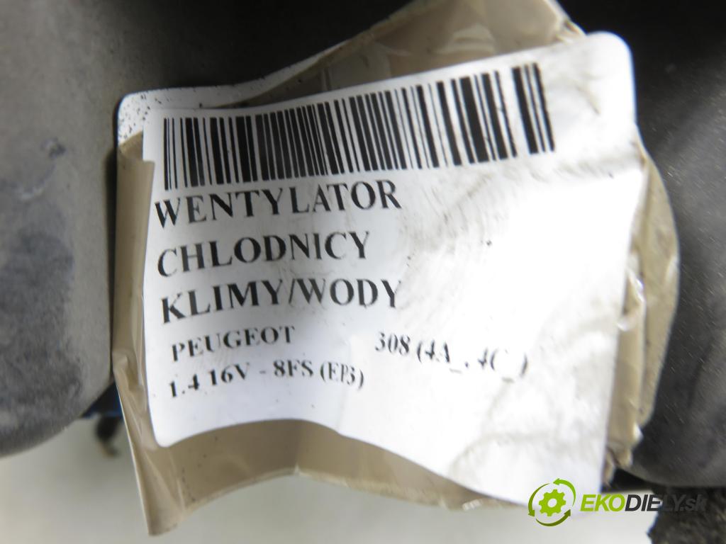 PEUGEOT 308 (4A_, 4C_) HB 2008 70,00 1.4 16V - 8FS (EP3) 1397,00 Ventilátor chladič klíma/voda 9650316080 ; 9652918980 ; 9680590180
