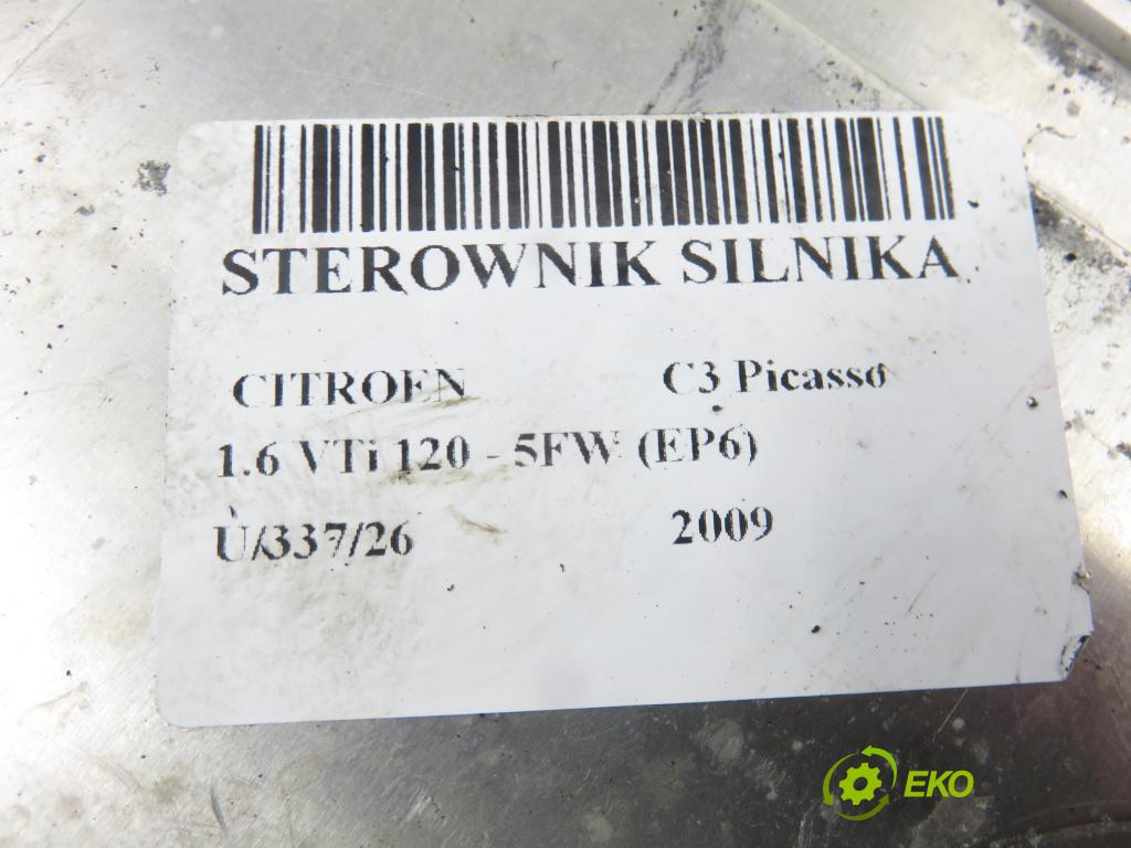 CITROEN C3 Picasso MINIVAN 2009 88,00 1.6 VTi 120 - 5FW (EP6) 1598,00 Riadiaca jednotka Motor 0261201505 ; 9666326080