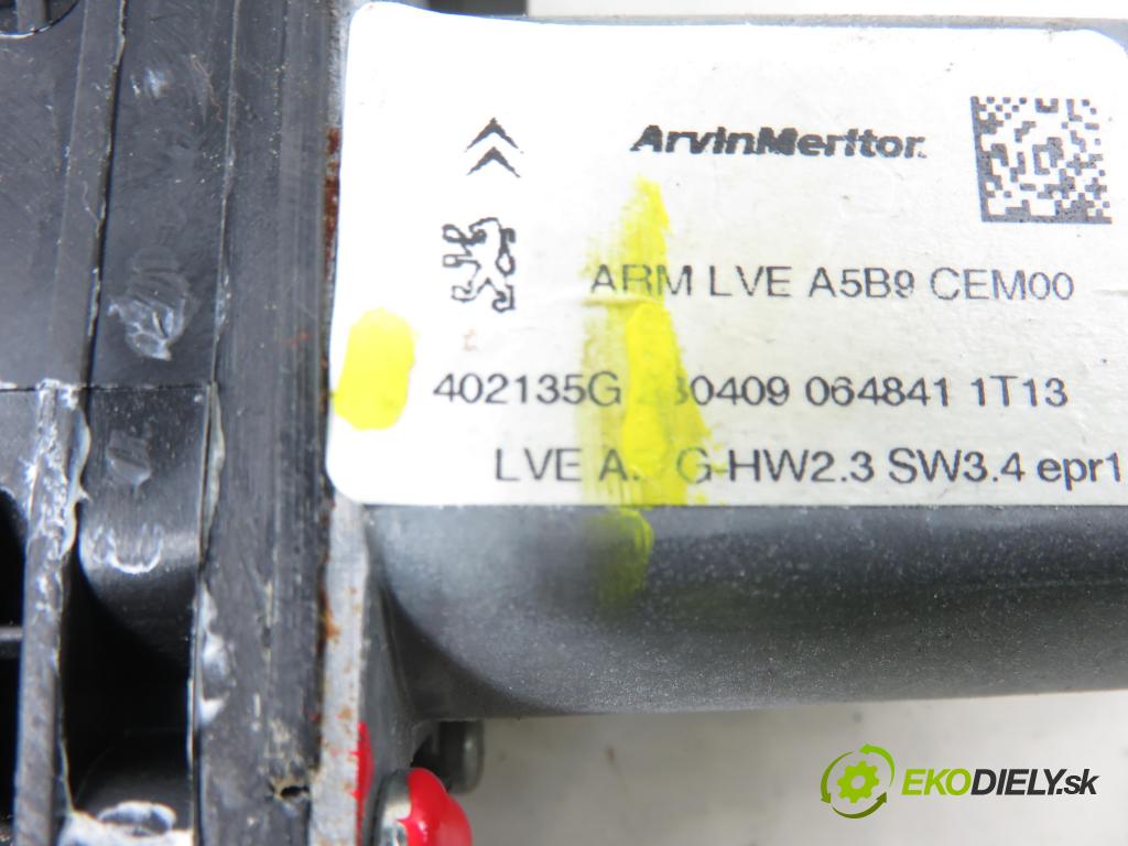 CITROEN C3 Picasso MINIVAN 2009 88,00 1.6 VTi 120 - 5FW (EP6) 1598,00 mechanismus oken 402135G