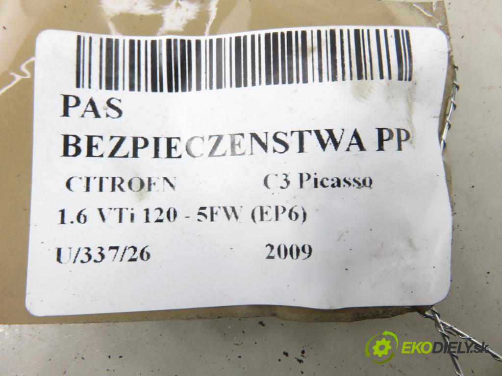 CITROEN C3 Picasso MINIVAN 2009 88,00 1.6 VTi 120 - 5FW (EP6) 1598,00 držák BEZPEČNOST PP