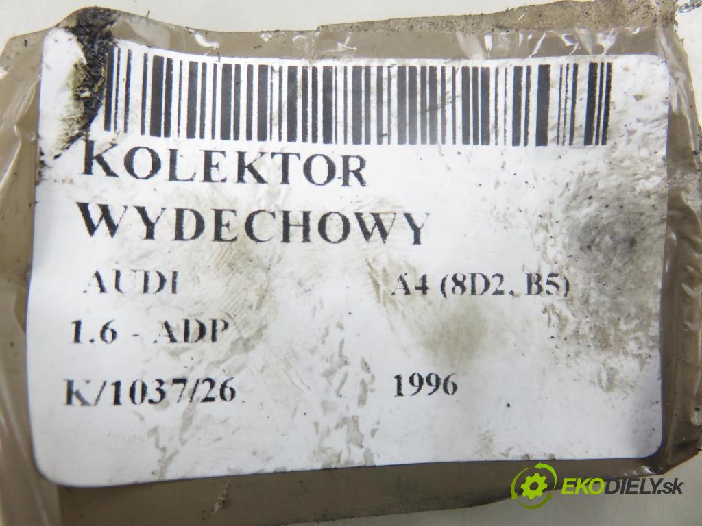 AUDI A4 (8D2, B5) SEDAN 1996 74,00 1.6 - ADP 1595,00 potrubí VYČERPAT: 050253033C (Výfukové potrubí)