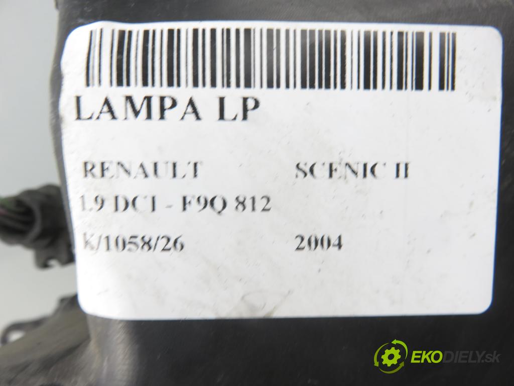 RENAULT SCENIC II (JM0/1_) MINIVAN 2004 88,00 1.9 DCI - F9Q 812 1870,00 světlo LP 4VFX13005CA
