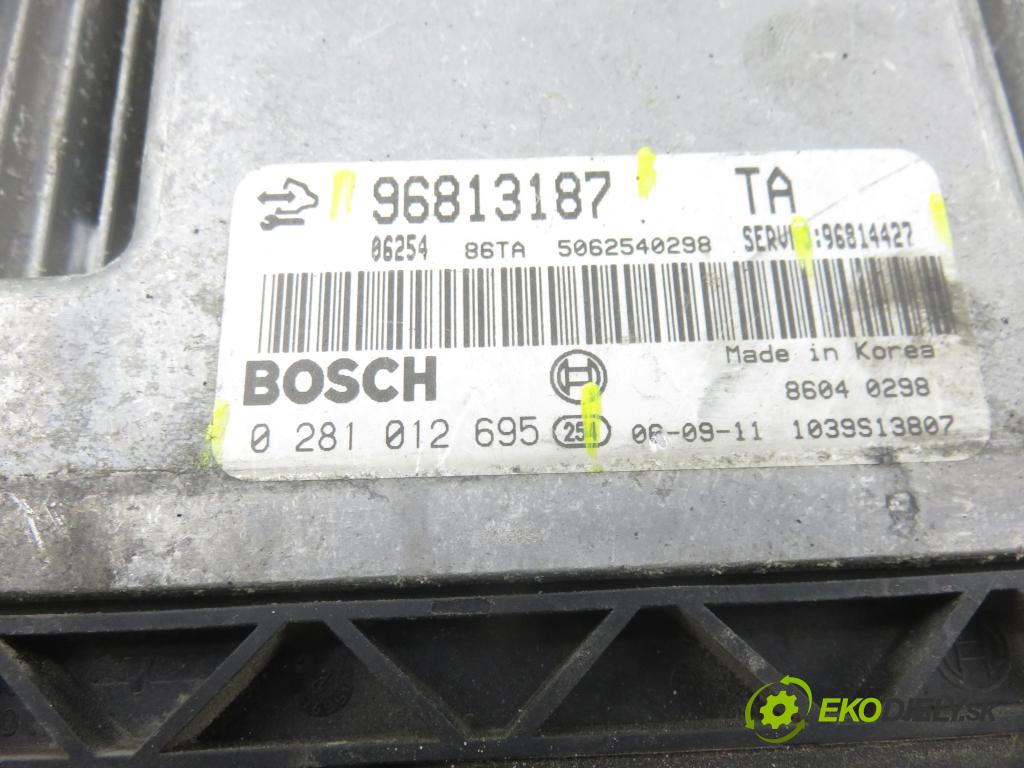 OPEL ANTARA A (L07) SUV 2006 110,00 2.0 CDTI 4x4 - Z 20 DMH 1991,00 řídící jednotka motora 96813187 ; 96814427 ; 0281012695